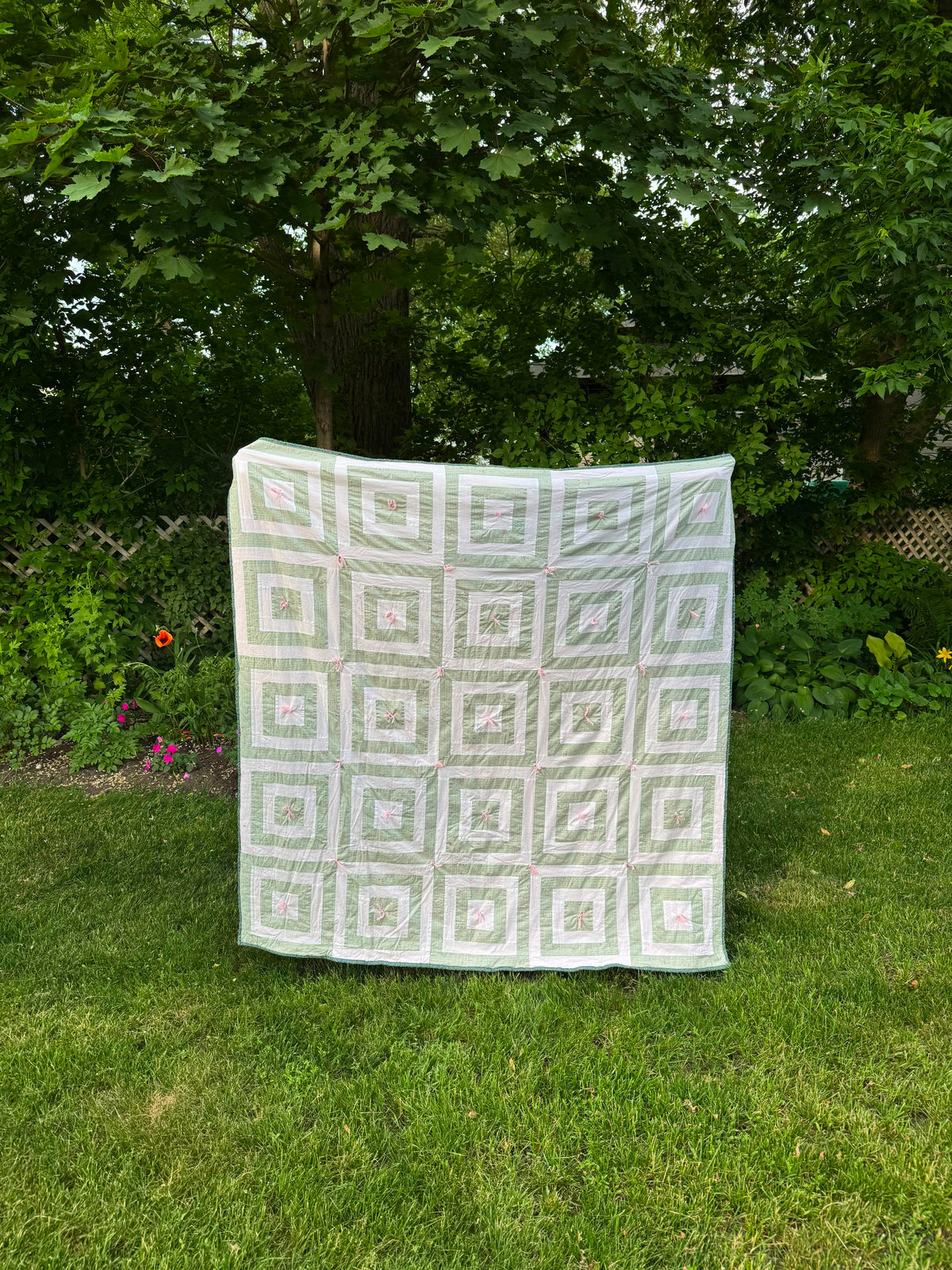 cozy squares throw blanket