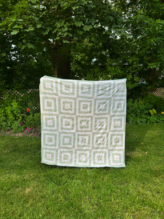cozy squares throw blanket