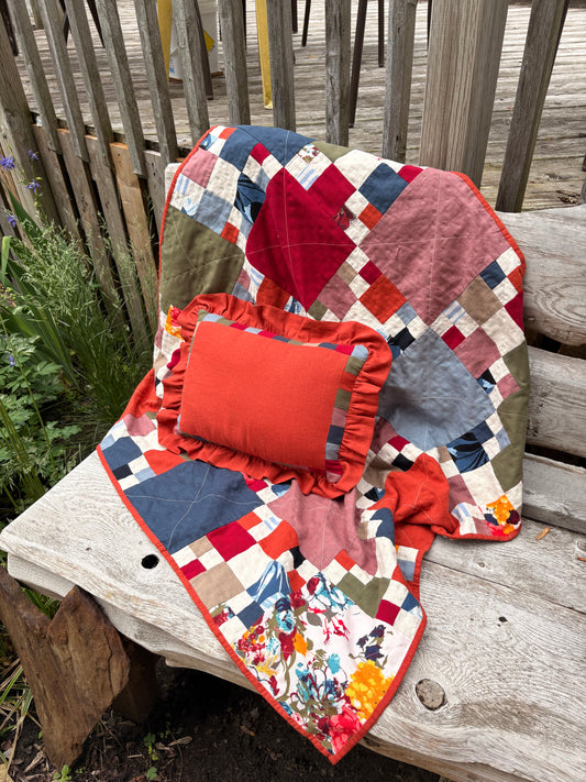 linen baby blanket